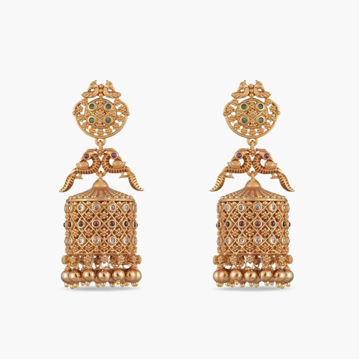 Dhvani Antique Jhumka Earrings